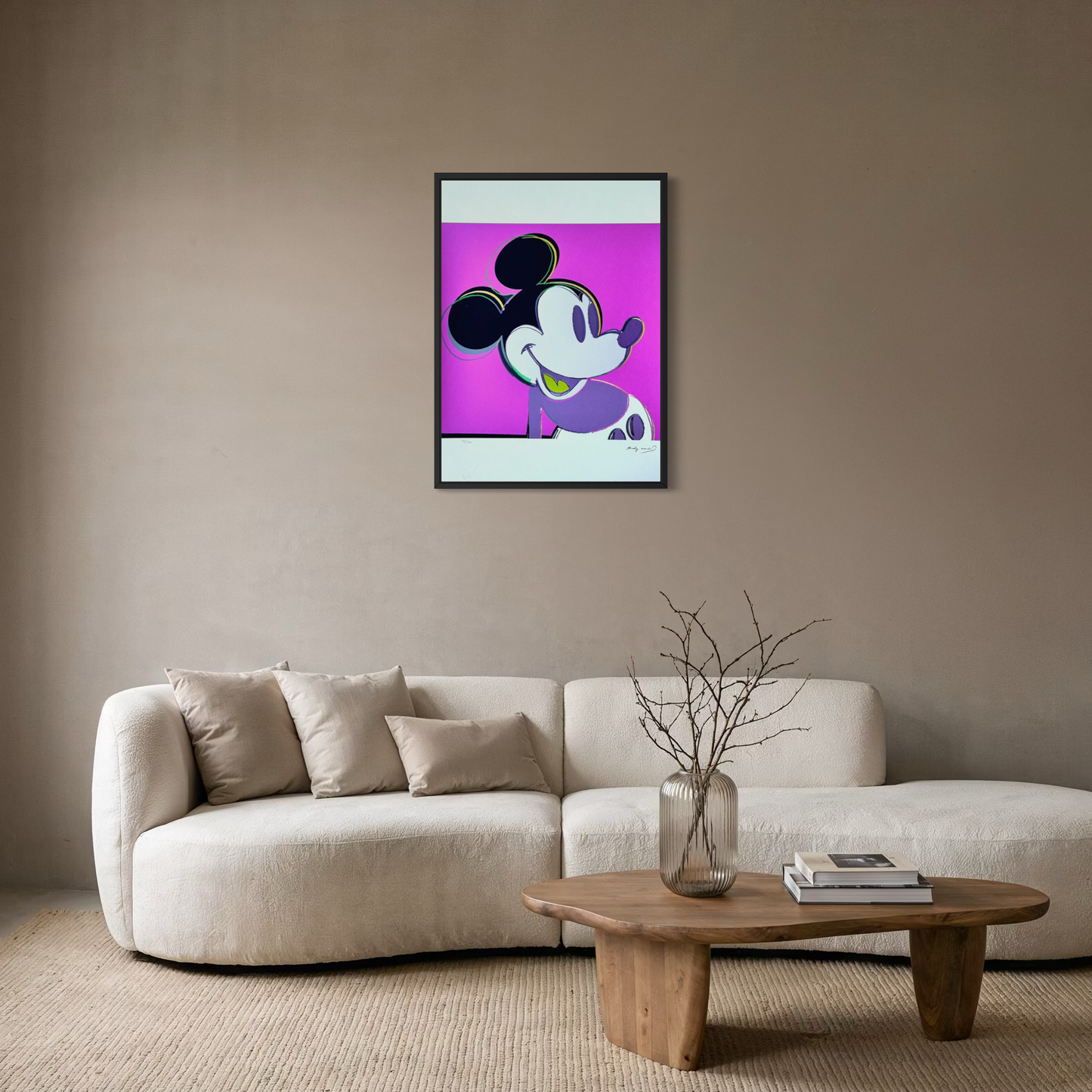 Andy Warhol – „Mickey Mouse (Purple, Myths)“ – Limitierte und nummerierte Auflage