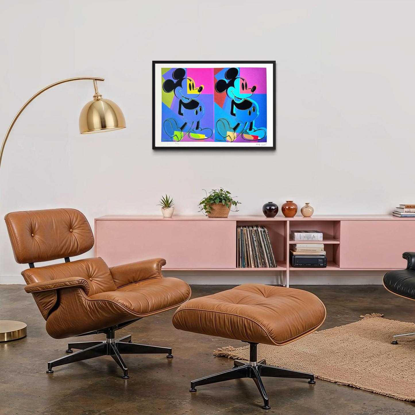 Andy Warhol Double Mickey mehrfarbige Lithografie-Bögen, 300 g/m², 42 x 59 cm