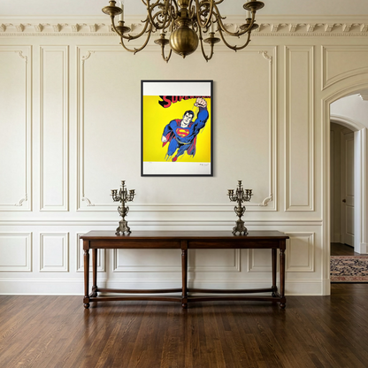 Andy Warhol Superman (Gelb) Lithographie Arches 300gsm 42x59 cm