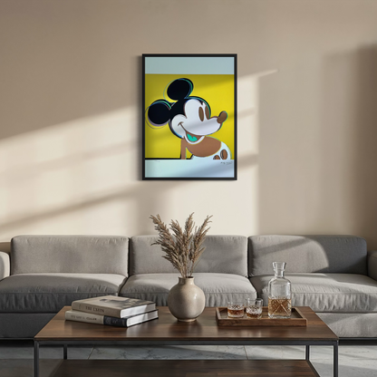 Andy Warhol Mickey Mouse (Gelb) Lithographie Arches 300gsm 42x59 cm