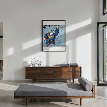Andy Warhol Superman (Blau) Lithographie Arches 300gsm 42x59 cm