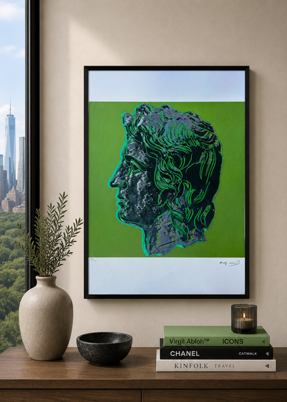 Andy Warhol Alexander der Große (Grün) Lithografie Arches 300 g/m² 42 x 59 cm