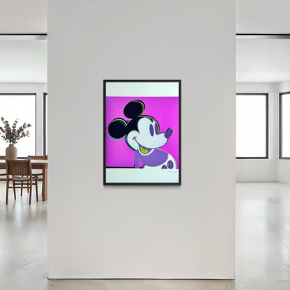 Andy Warhol – „Mickey Mouse (Purple, Myths)“ – Limitierte und nummerierte Auflage