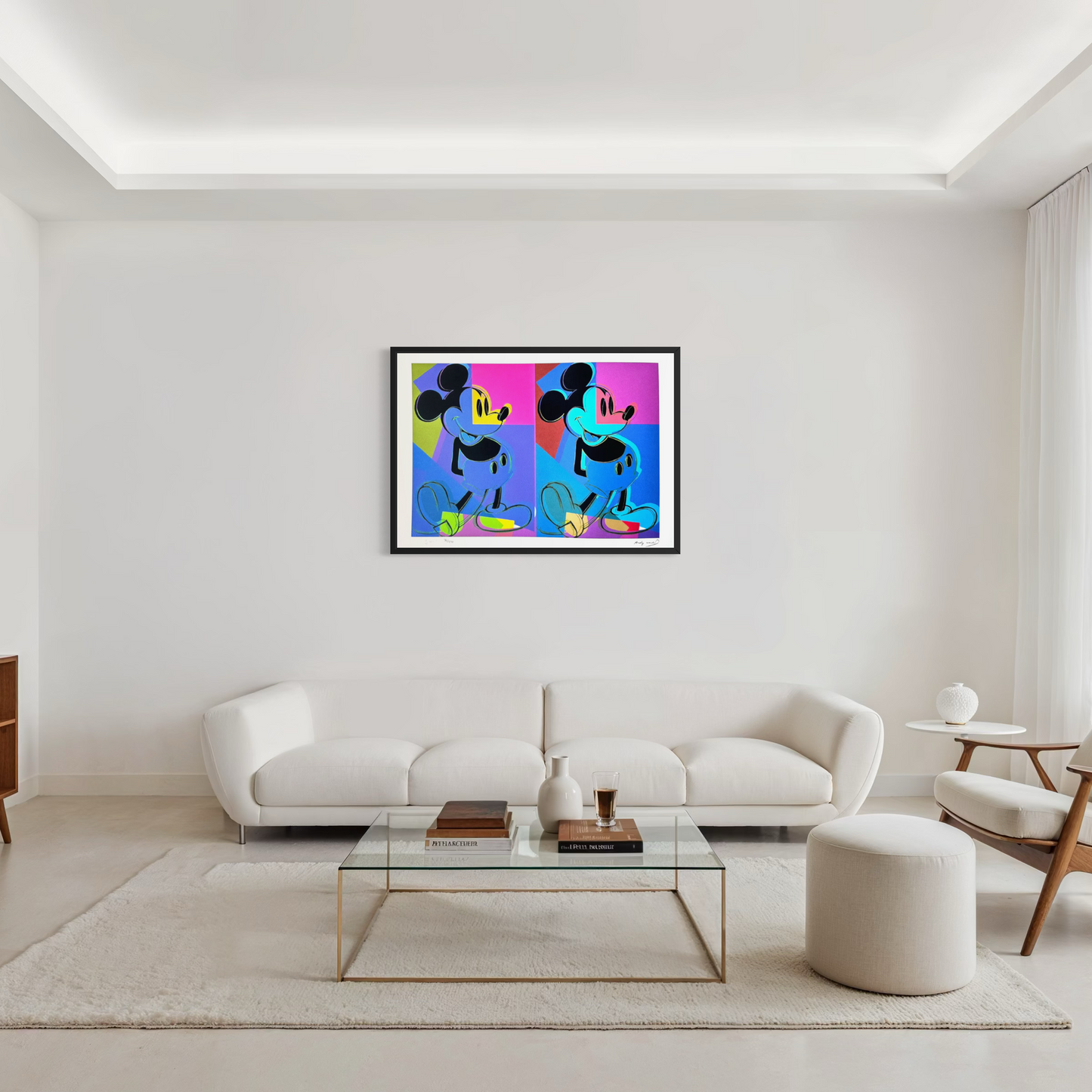 Andy Warhol Double Mickey mehrfarbige Lithografie-Bögen, 300 g/m², 42 x 59 cm