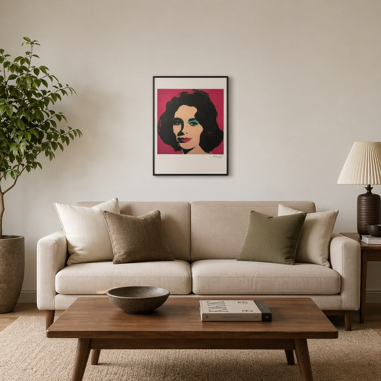 Andy Warhol Liz Taylor Lithographie Arches 300gsm 42x59 cm