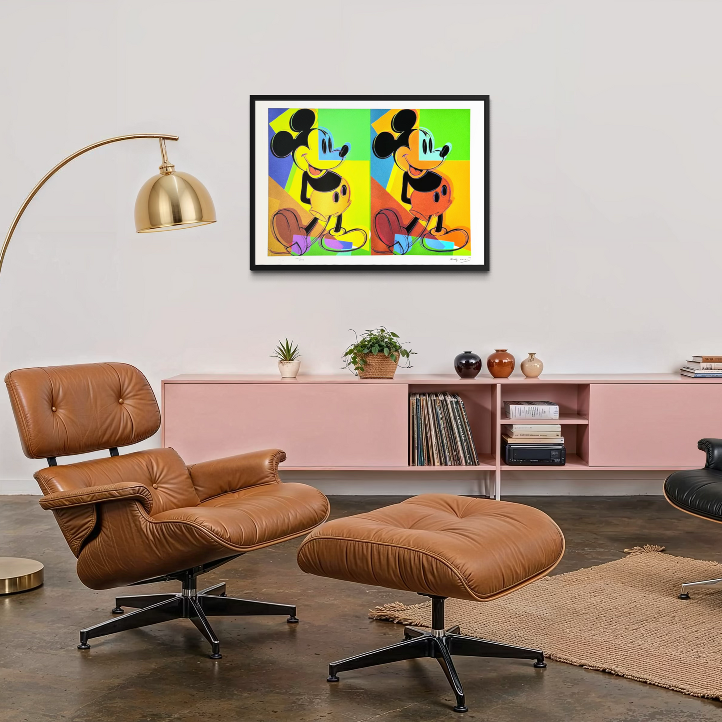 Andy Warhol Double Mickey mehrfarbige Lithografie-Bögen, 300 g/m², 42 x 59 cm