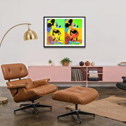 Andy Warhol Double Mickey mehrfarbige Lithografie-Bögen, 300 g/m², 42 x 59 cm