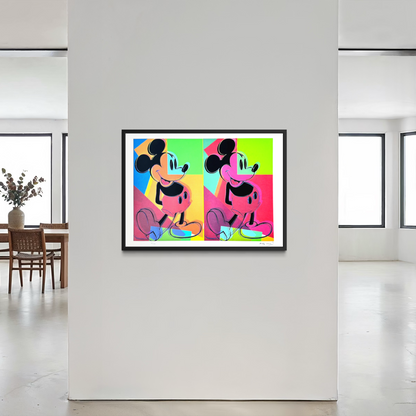 Andy Warhol Double Mickey (Mehrfarbig) Lithografie-Bögen, 300 g/m², 42 x 59 cm