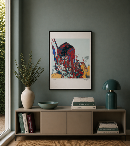 Andy Warhol War Bonnet Indian Lithographie Arches 300gsm 42x59 cm
