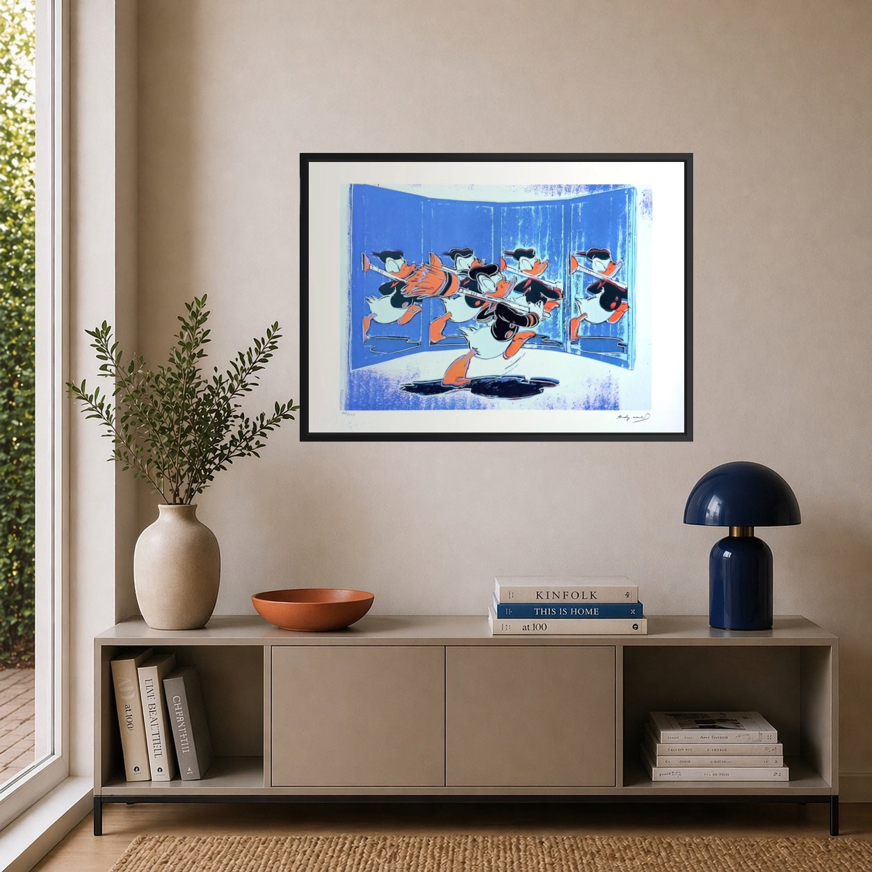 Andy Warhol Donald Duck Lithographie Bögen 300 g/m² 42 x 59 cm