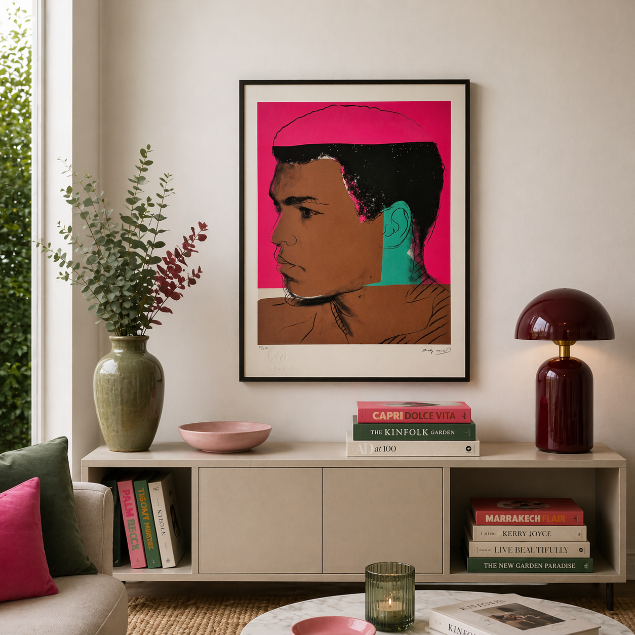 Andy Warhol Muhammad Ali (F. & S. II.179) Lithographie Arches 300gsm 42x59 cm