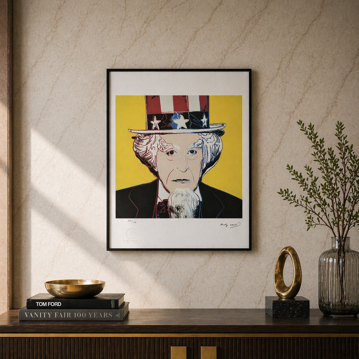 Andy Warhol Uncle Sam Lithographie Arches 300gsm 42x59 cm