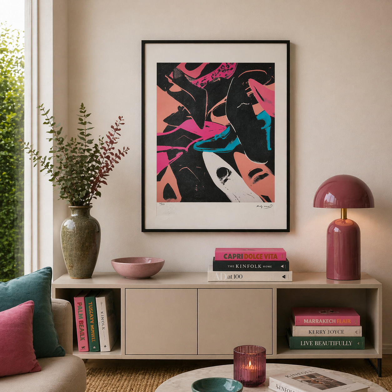 Andy Warhol Schuhlithographie Arches 300gsm 42x59 cm