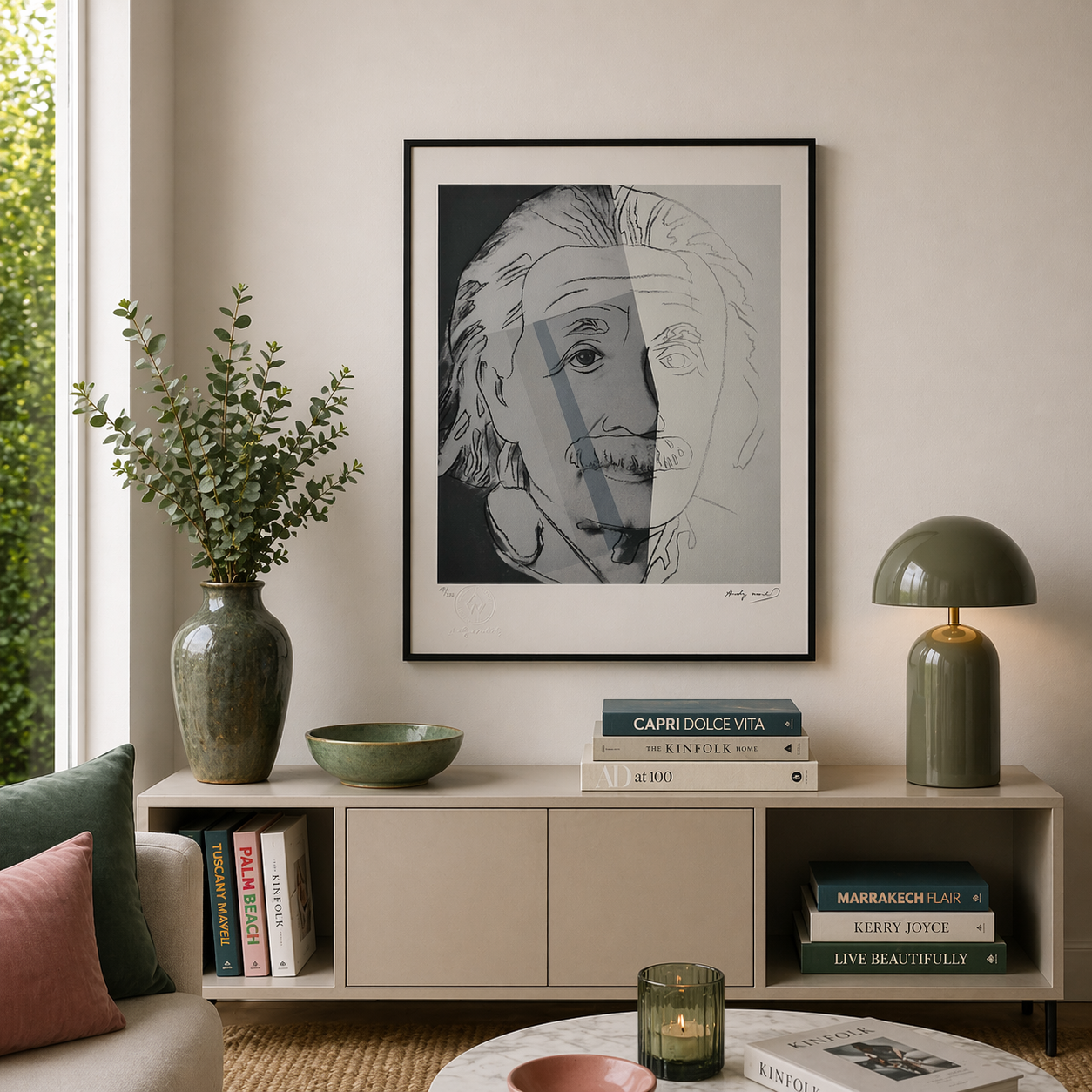 Andy Warhol Albert Einstein Lithographie Arches 300gsm 42x59 cm