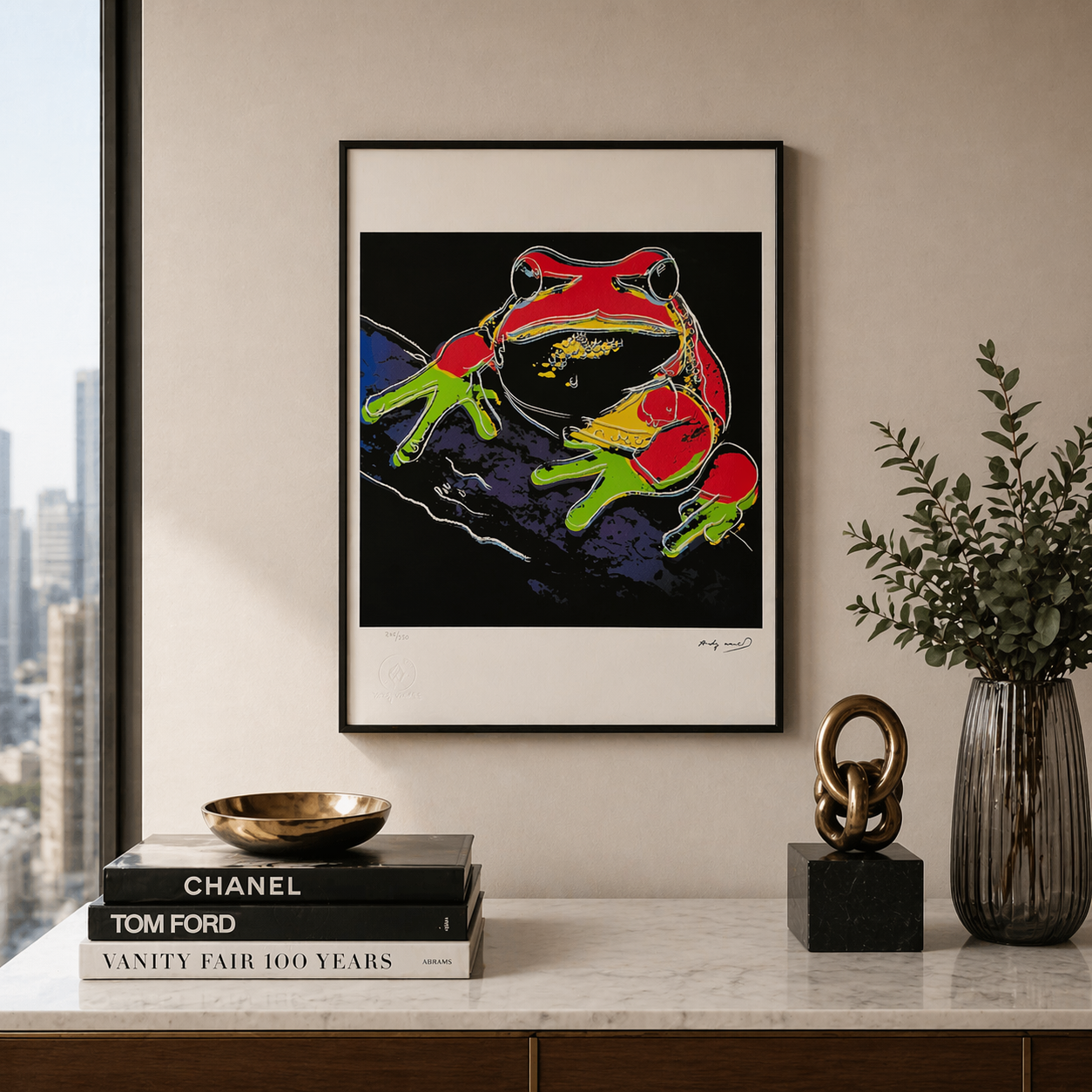 Andy Warhol Frosch (Tiere) Lithographie Bögen 300 g/m² 42 x 59 cm