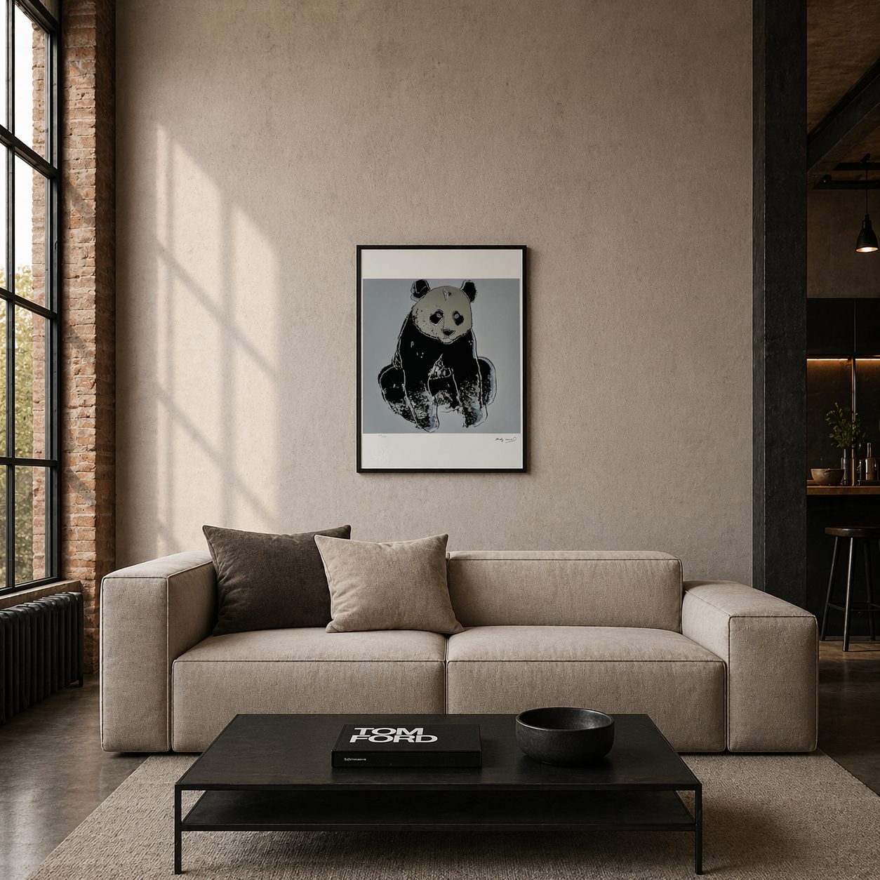 Andy Warhol Panda (Tiere) Lithographie Bögen 300 g/m² 42 x 59 cm