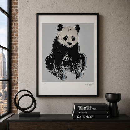 Andy Warhol Panda (Tiere) Lithographie Bögen 300 g/m² 42 x 59 cm