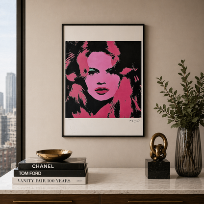 Andy Warhol Brigitte Bardot (Rose) Lithografie Bögen 300 g/m² 42 x 59 cm