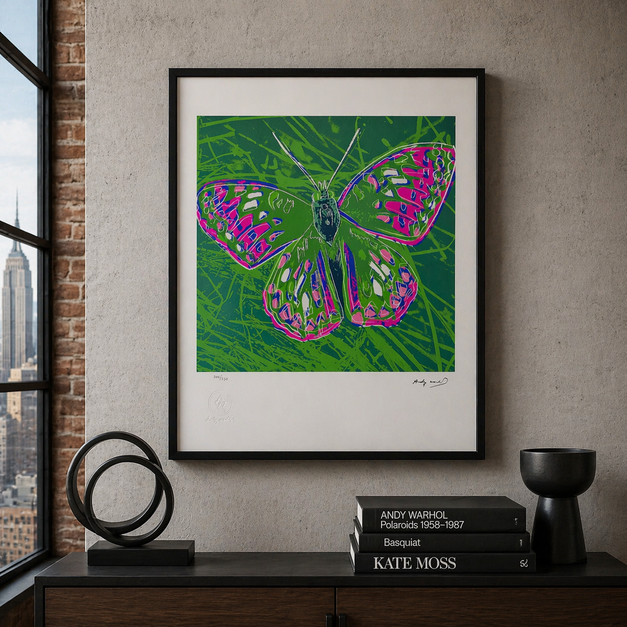 Andy Warhol Schmetterling (Tiere) Lithographie Bögen 300 g/m² 42 x 59 cm