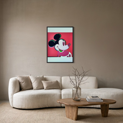 Andy Warhol Mickey Mouse (Rot) Lithografie Bögen 300 g/m² 42 x 59 cm