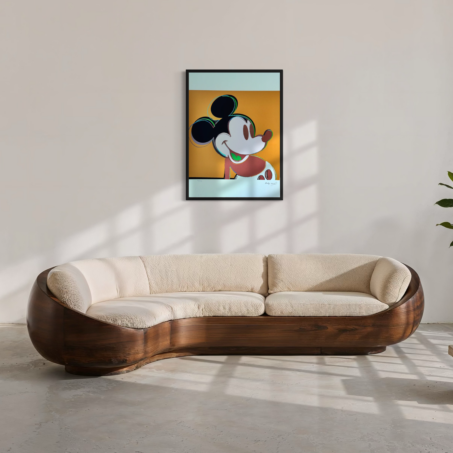 Andy Warhol Mickey Mouse (Dunkelgelb) Lithographie Bögen 300 g/m² 42 x 59 cm