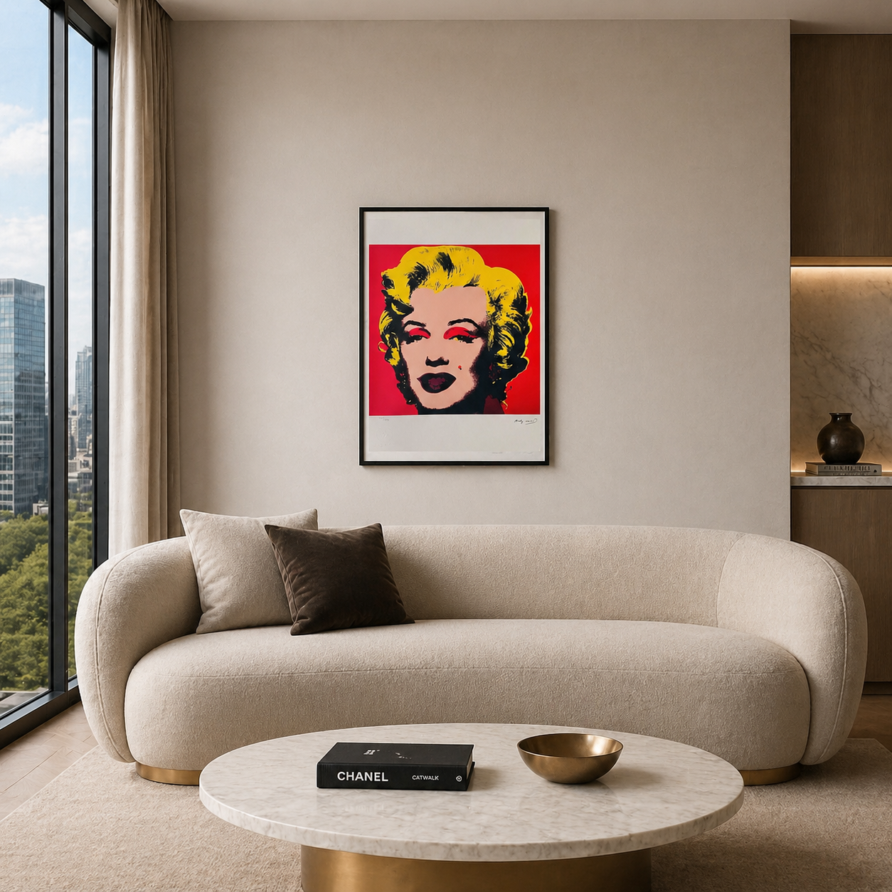Andy Warhol Marilyn Monroe' (Rot) Lithographie Arches 300gsm 42x59 cm