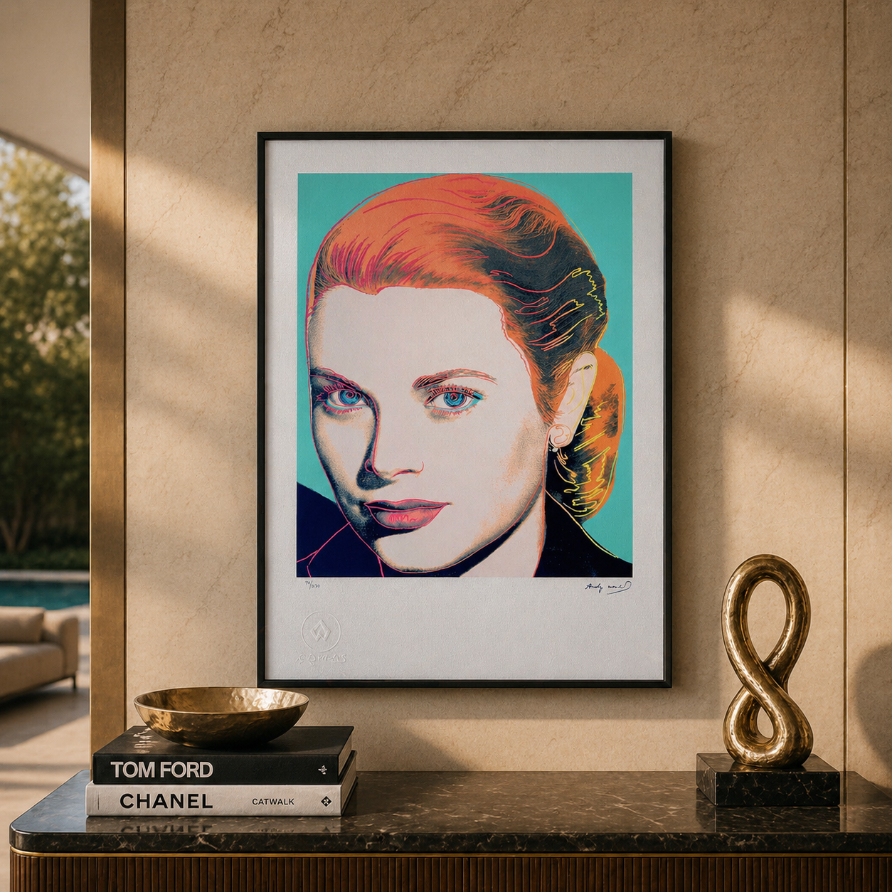Andy Warhol Grace Kelly Lithographie Arches 300gsm 42x59 cm