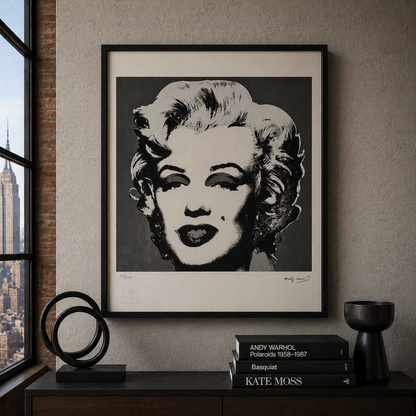 Andy Warhol Marilyn Monroe' (Schwarz & Weiß) Lithographie Arches 300gsm 42x59 cm