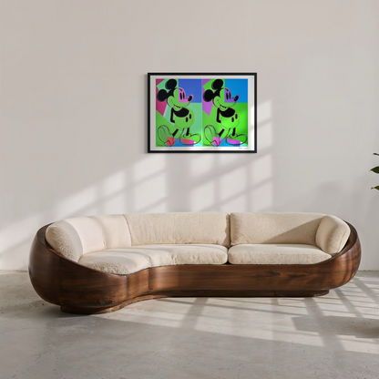 Andy Warhol Double Mickey mehrfarbige Lithografie-Bögen, 300 g/m², 42 x 59 cm