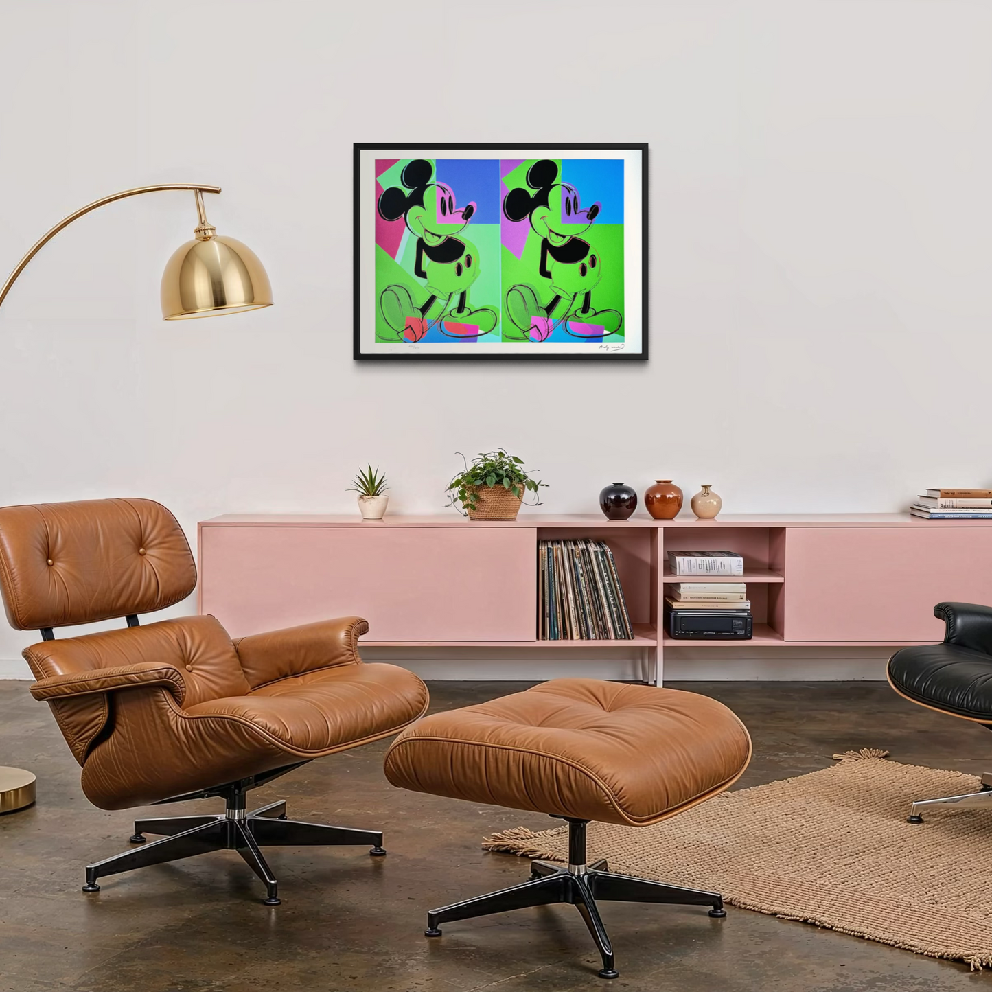 Andy Warhol Double Mickey mehrfarbige Lithografie-Bögen, 300 g/m², 42 x 59 cm