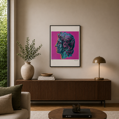Andy Warhol Alexander der Große (Lila) Lithographie Arches 300 g/m² 42 x 59 cm
