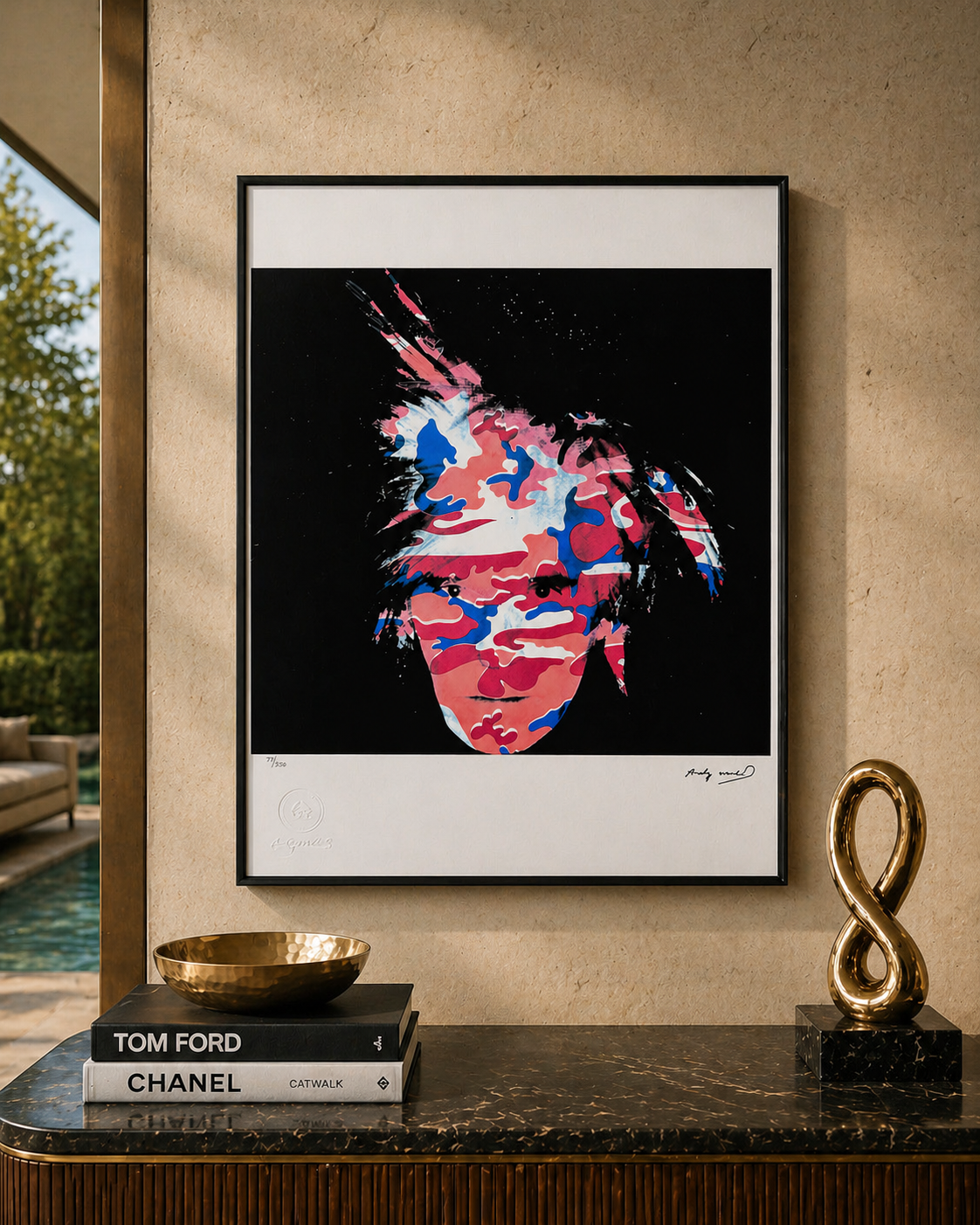 Andy Warhol Selbstporträt Lithographie Arches 300 g/m² 42 x 59 cm