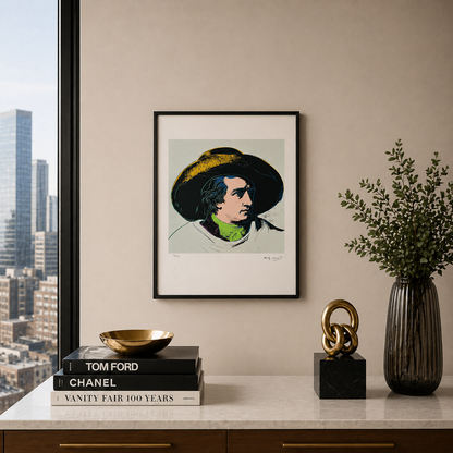 Andy Warhol Goethe (Grau-Schwarz) Lithographie Arches 300gsm 42x59 cm