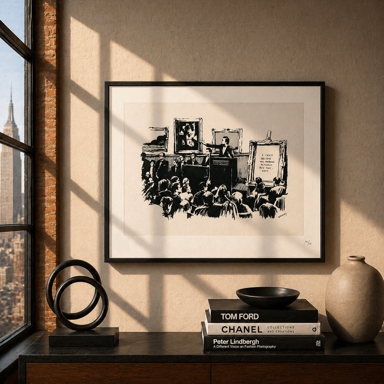 Banksy Morons Lithographie Bögen 300 g/m² 42 x 59 cm