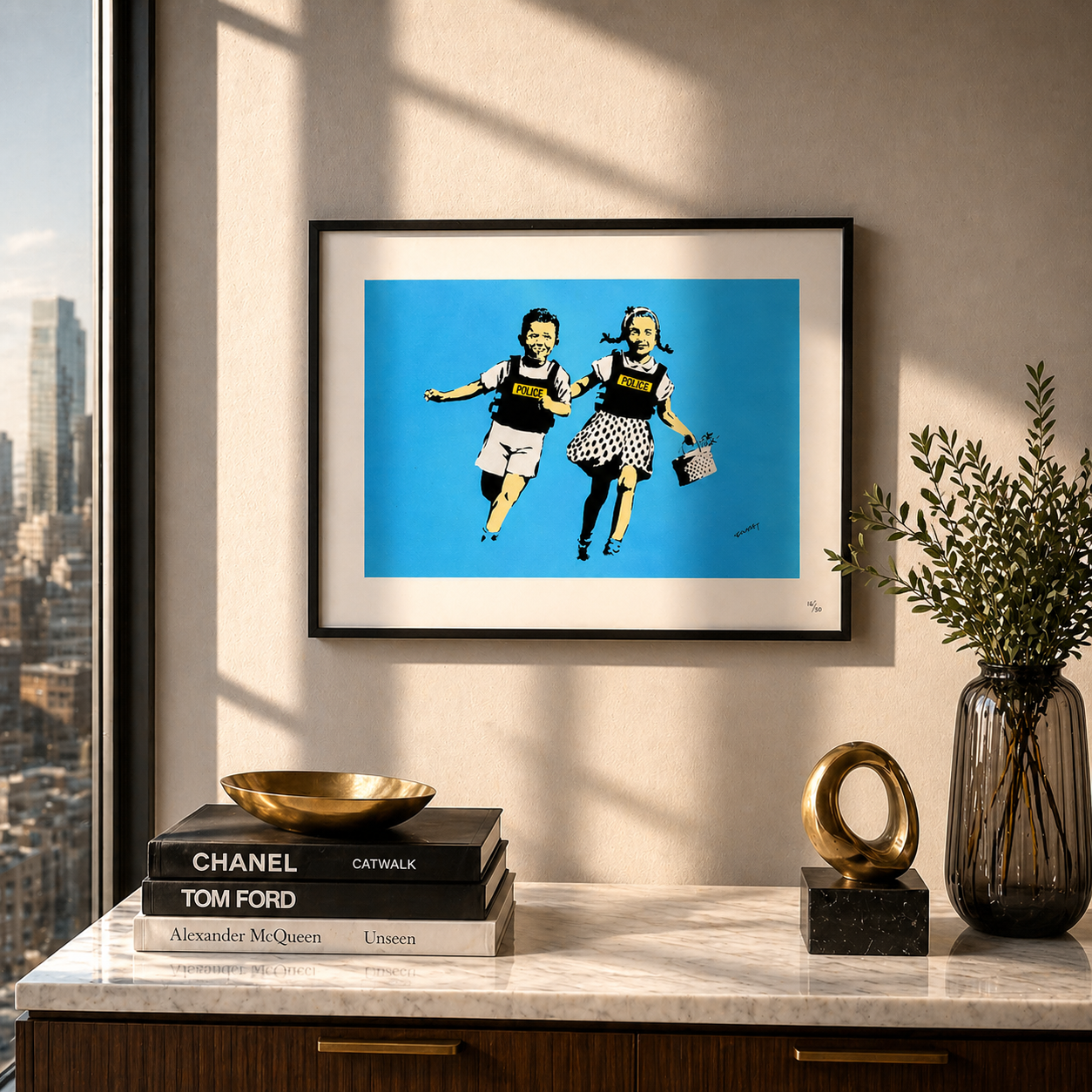 Banksy Police Lithografie-Bögen für Kinder, 300 g/m², 42 x 59 cm