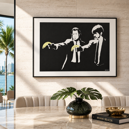 Banksy Pulp Fiction Lithographie Arches 300gsm 42x59 cm
