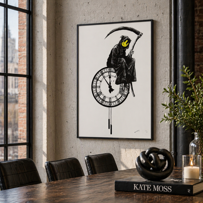 Banksy Grin Reaper Lithographie Bögen 300 g/m² 42 x 59 cm