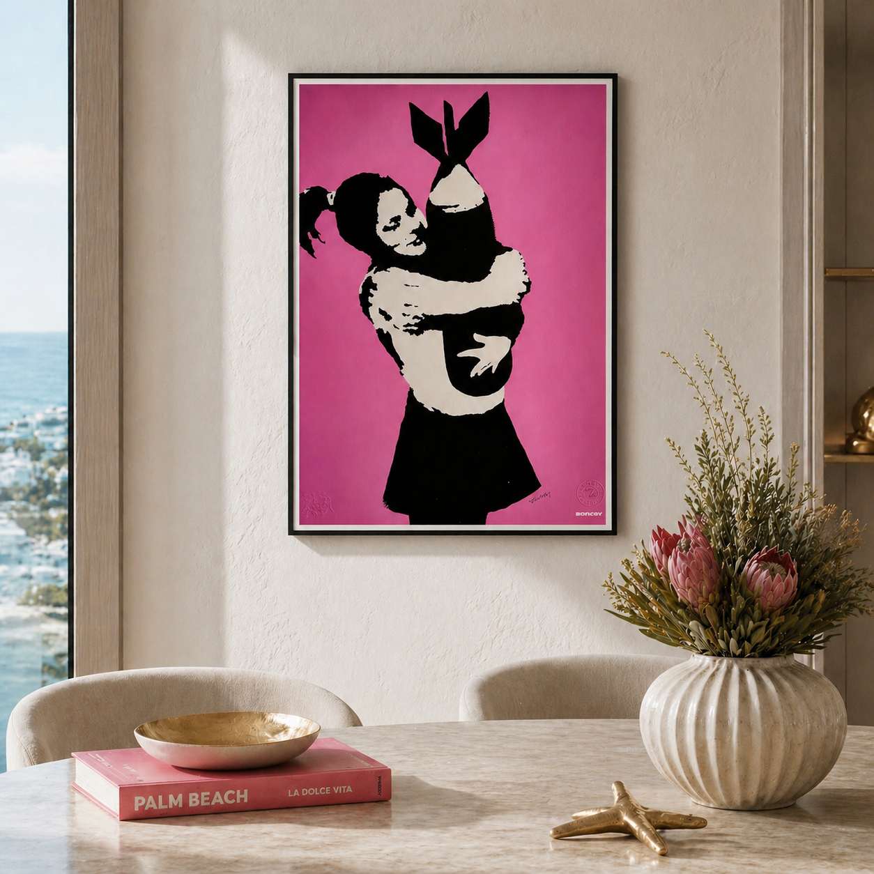 BANKSY Bomb Lover Lithographie Bögen 300 g/m² 42 x 59 cm