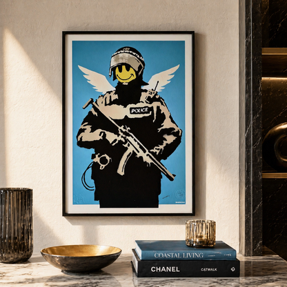Banksy Flying Copper Lithographie Bögen 300 g/m² 42 x 59 cm