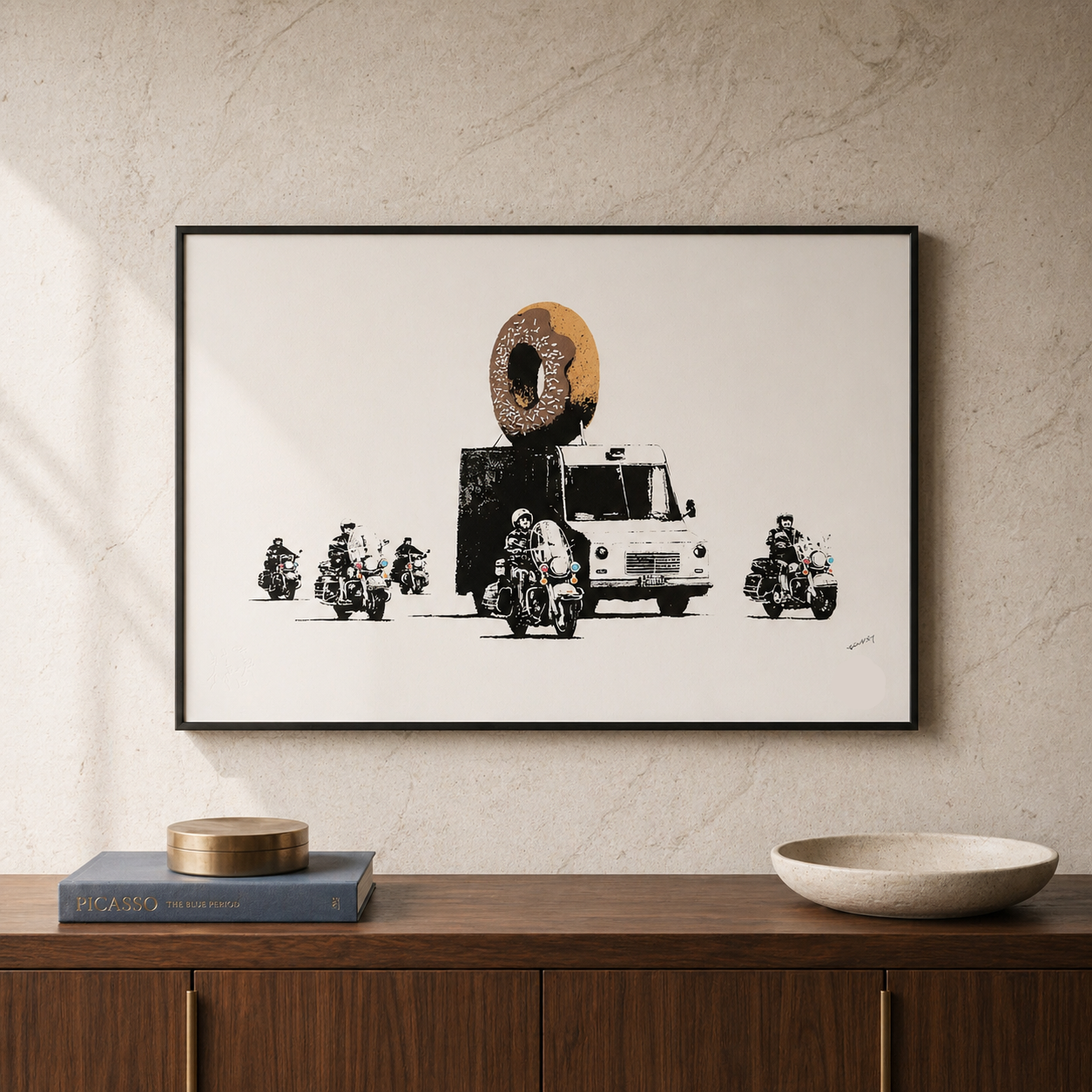 Banksy Donut Lithographie Bögen 300 g/m² 42 x 59 cm