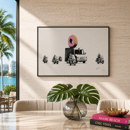 Banksy Erdbeer-Lithografie-Bögen, 300 g/m², 42 x 59 cm