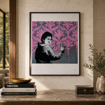 Banksy Go Flock Yourself Lithografie-Bögen, 300 g/m², 42 x 59 cm