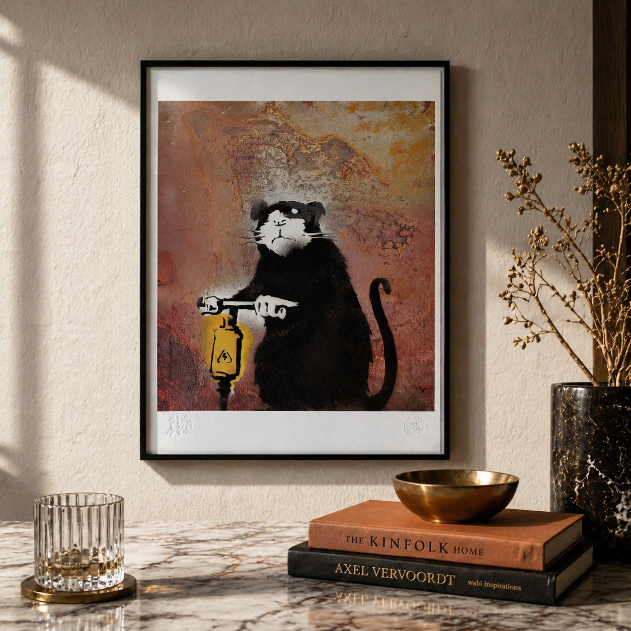 Banksy Roadwork Rat Lithographie Bögen 300 g/m² 42 x 59 cm