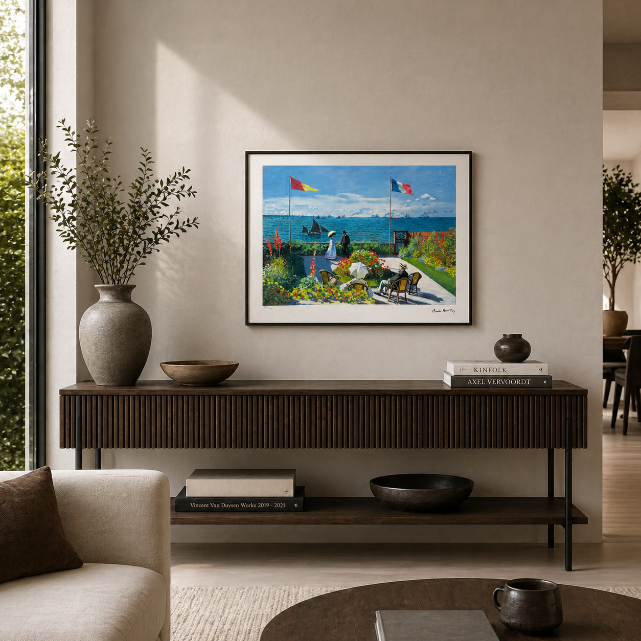 Claude Monet Terrasse in Saint-Adresse Lithographie Arches 300 g/m² 42 x 59 cm