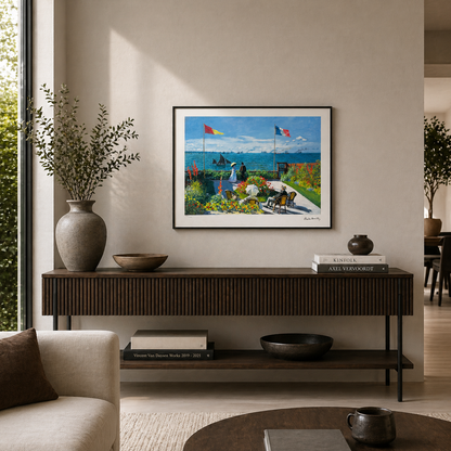 Claude Monet Terrasse in Saint-Adresse Lithographie Arches 300 g/m² 42 x 59 cm