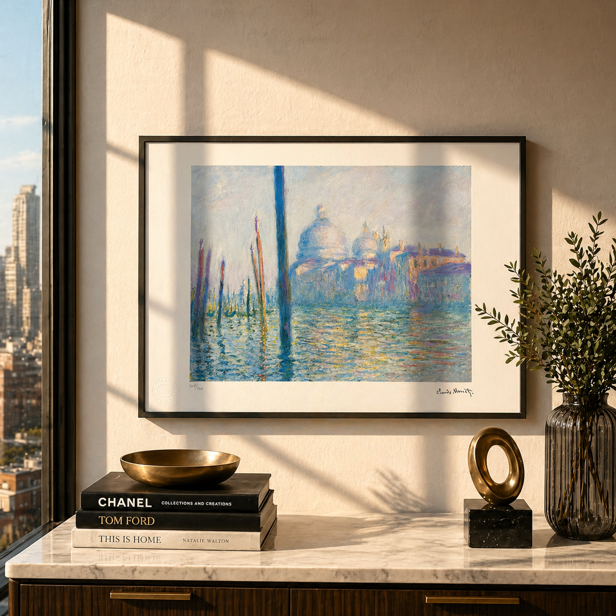 Claude Monet Der Canal Grande in Venedig Lithografie Arches 300 g/m² 42 x 59 cm