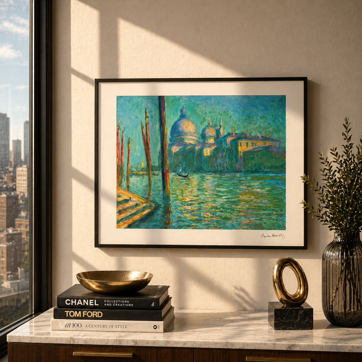 Claude Monet Der Canal Grande und die Santa-Maria-Lithografiebögen, 300 g/m², 42 x 59 cm