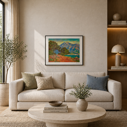 Claude Monet At Cape Martin Lithografie Arches 300 g/m² 42 x 59 cm