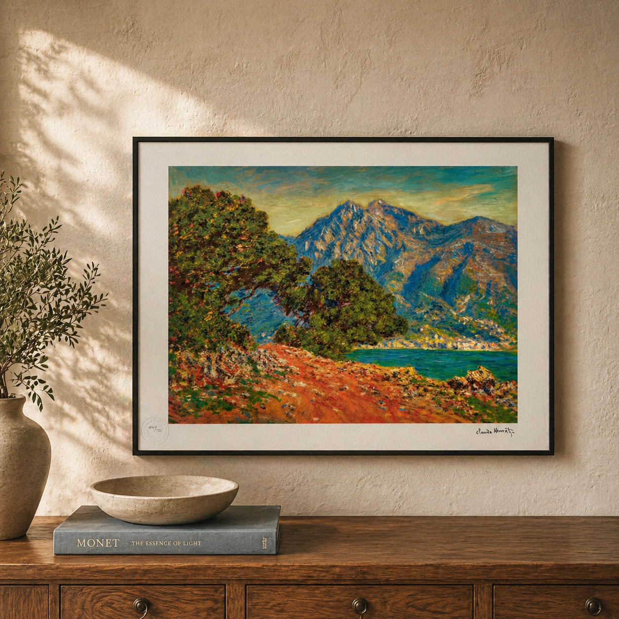 Claude Monet At Cape Martin Lithografie Arches 300 g/m² 42 x 59 cm