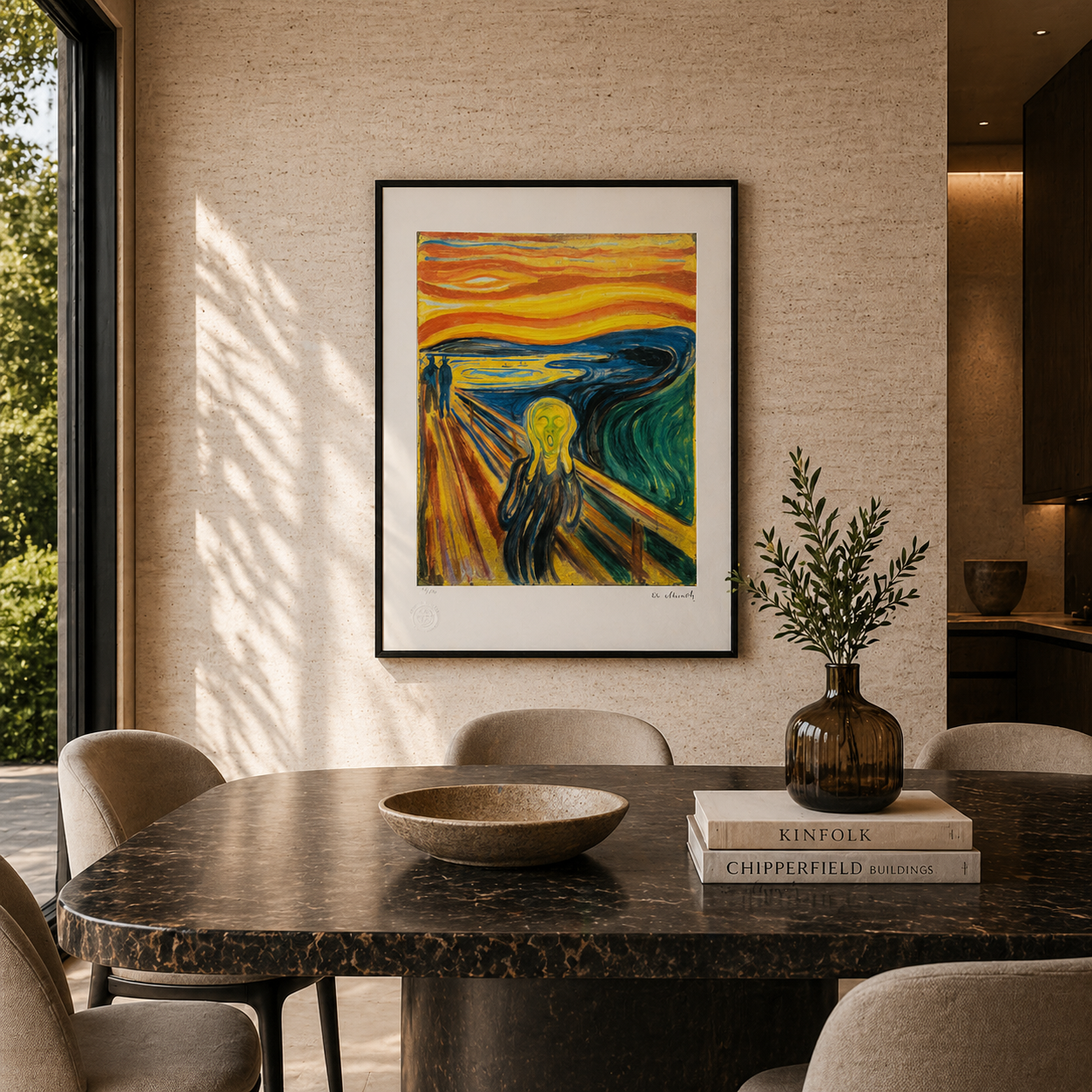 Edvard Munch The Scream Lithographie Arches 300 g/m² 42 x 59 cm